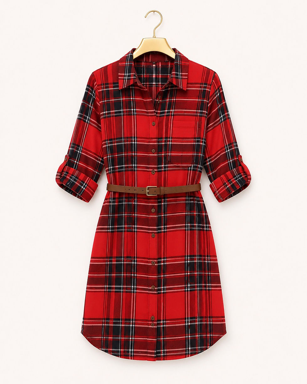 Thumbnail: Plaid Shirt Dress