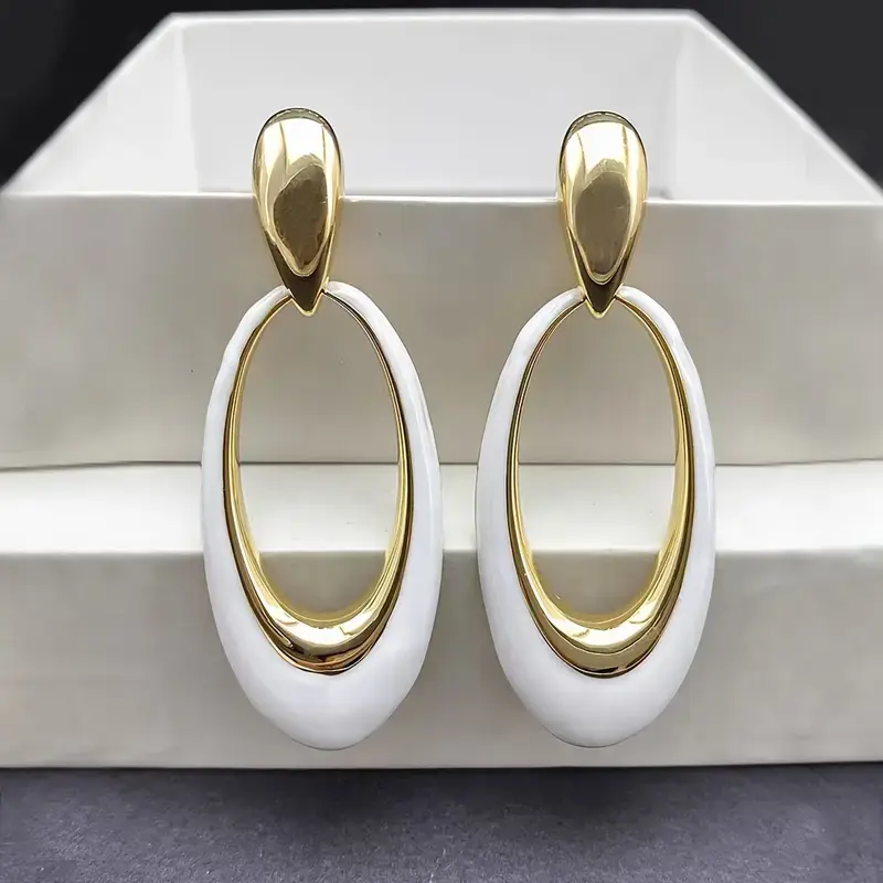 Oval earrings 