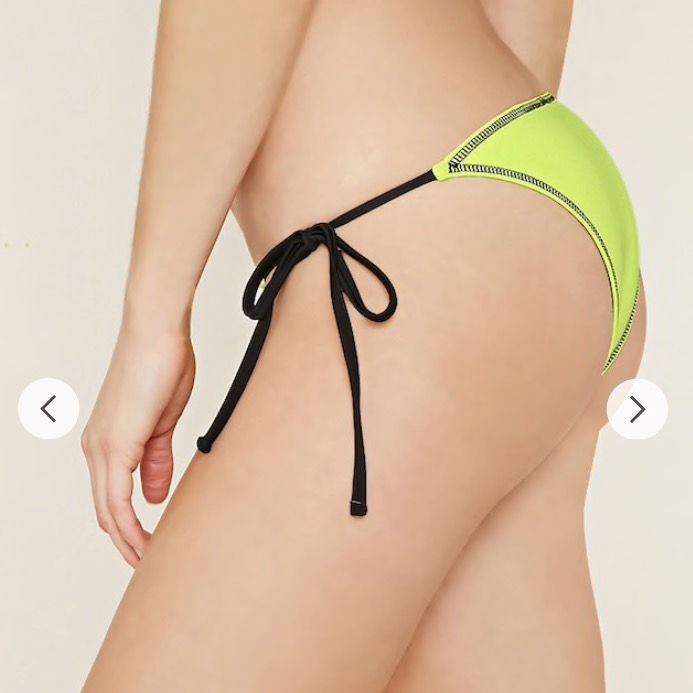 Thumbnail: Topstitch String Bikini Bottoms (Mix & Match)