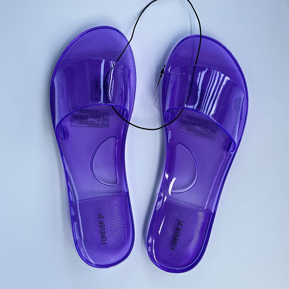 Purple Jelly Sandals