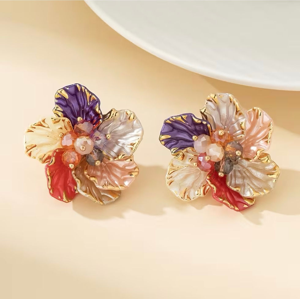 Thumbnail: Sweet flower earrings 
