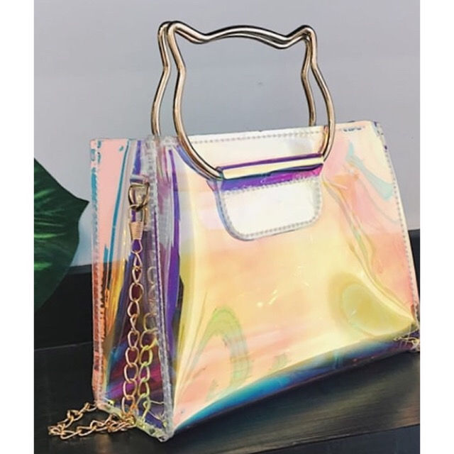 Thumbnail: Girl’s Iridescent Transparent Bag