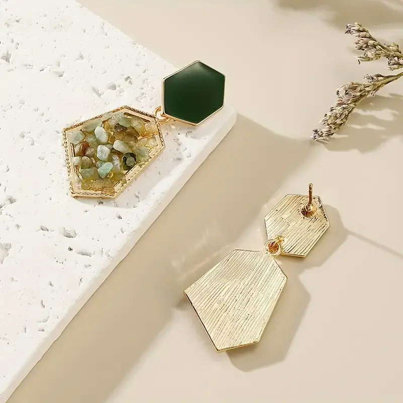 Thumbnail: Green Crystal Dangles