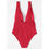 Thumbnail: High waist plunge one piece swimsuit