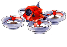 Red Tiny Whoop FPV Racing Drone