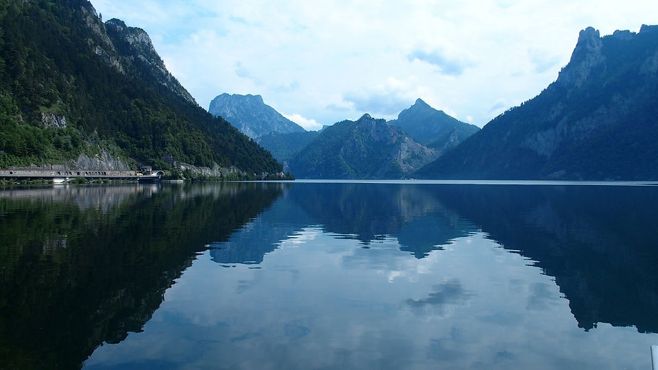 mirroir sur le Traunsee