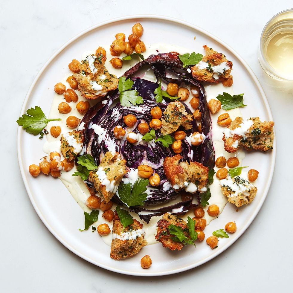 🎄 Elegant Red Cabbage Steaks for the Festive Season⭐