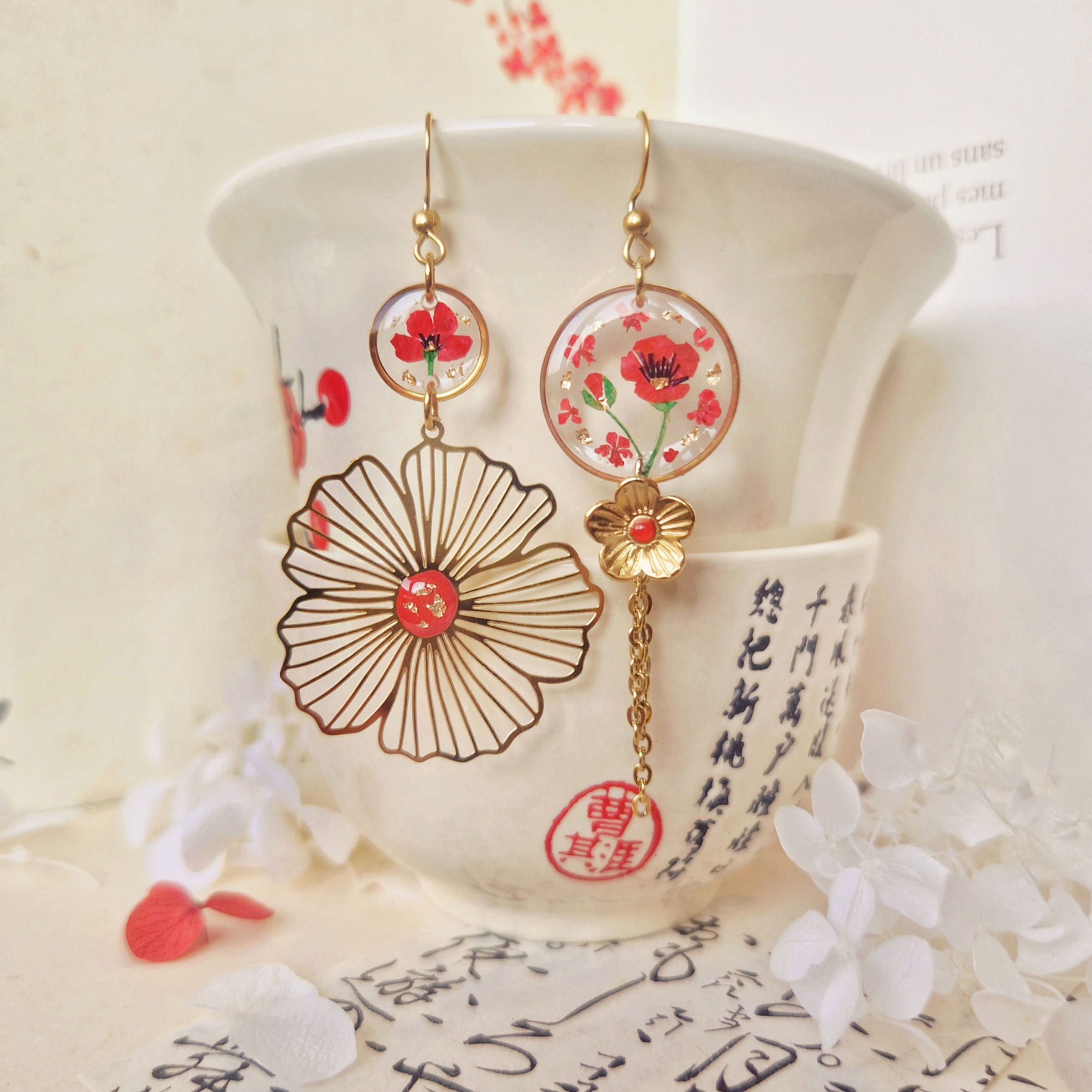Espoir d'Hinageshi - Boucles d'oreilles