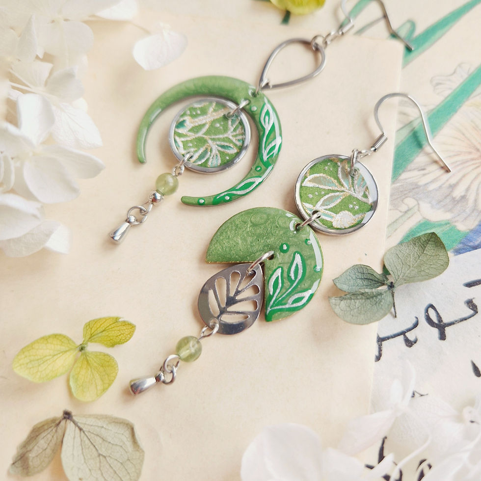 Miniature : Eclosion au Jomon Sugi - Boucles d'oreilles