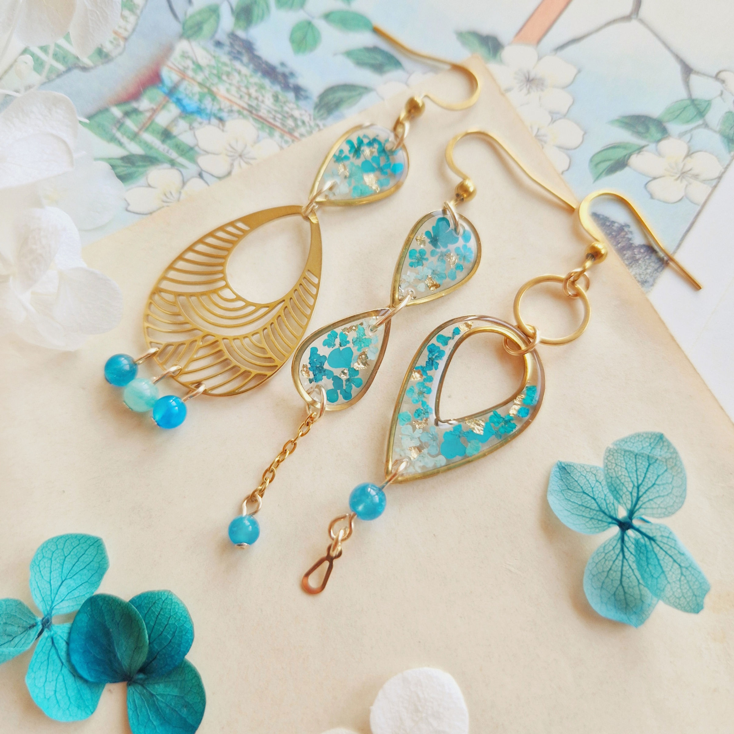 Gouttes Perpétuelles - Boucles d'oreilles