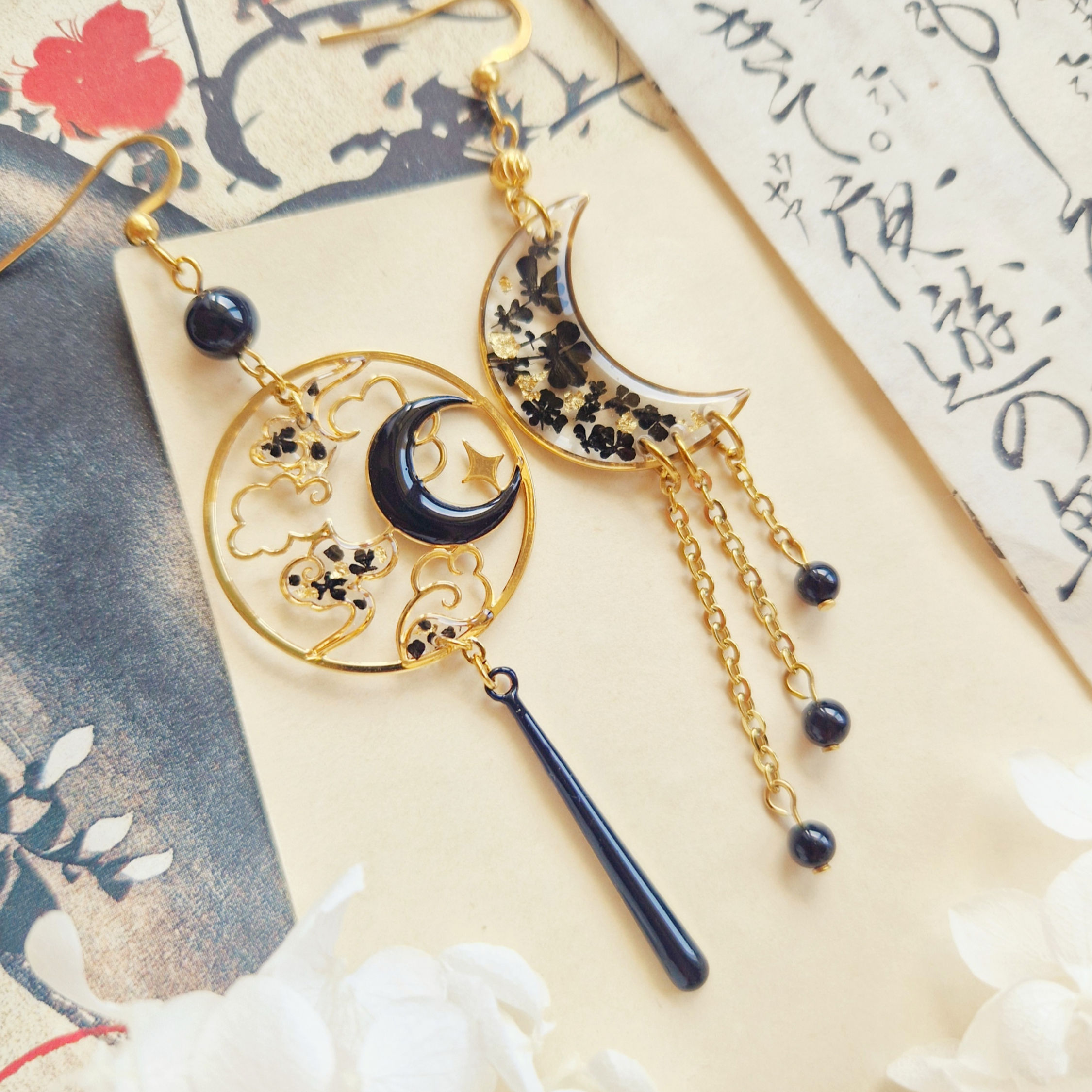 Ciel de Nuit - Collection Ciel du Japon - Boucles d'oreilles