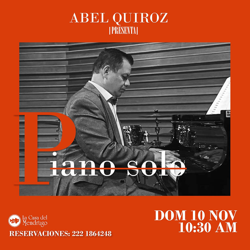 Abel Quiroz presenta "Piano Solo"