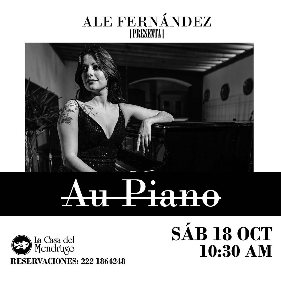 Ale Fernández presenta "Au Piano"