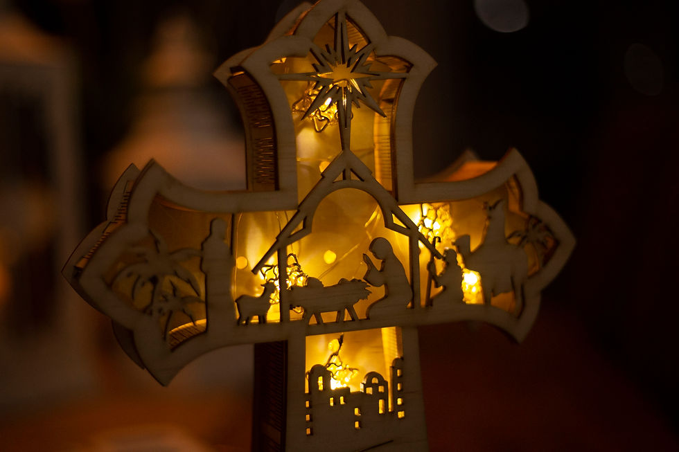 Thumbnail: 3D Christmas Pop Up Nativity Cross