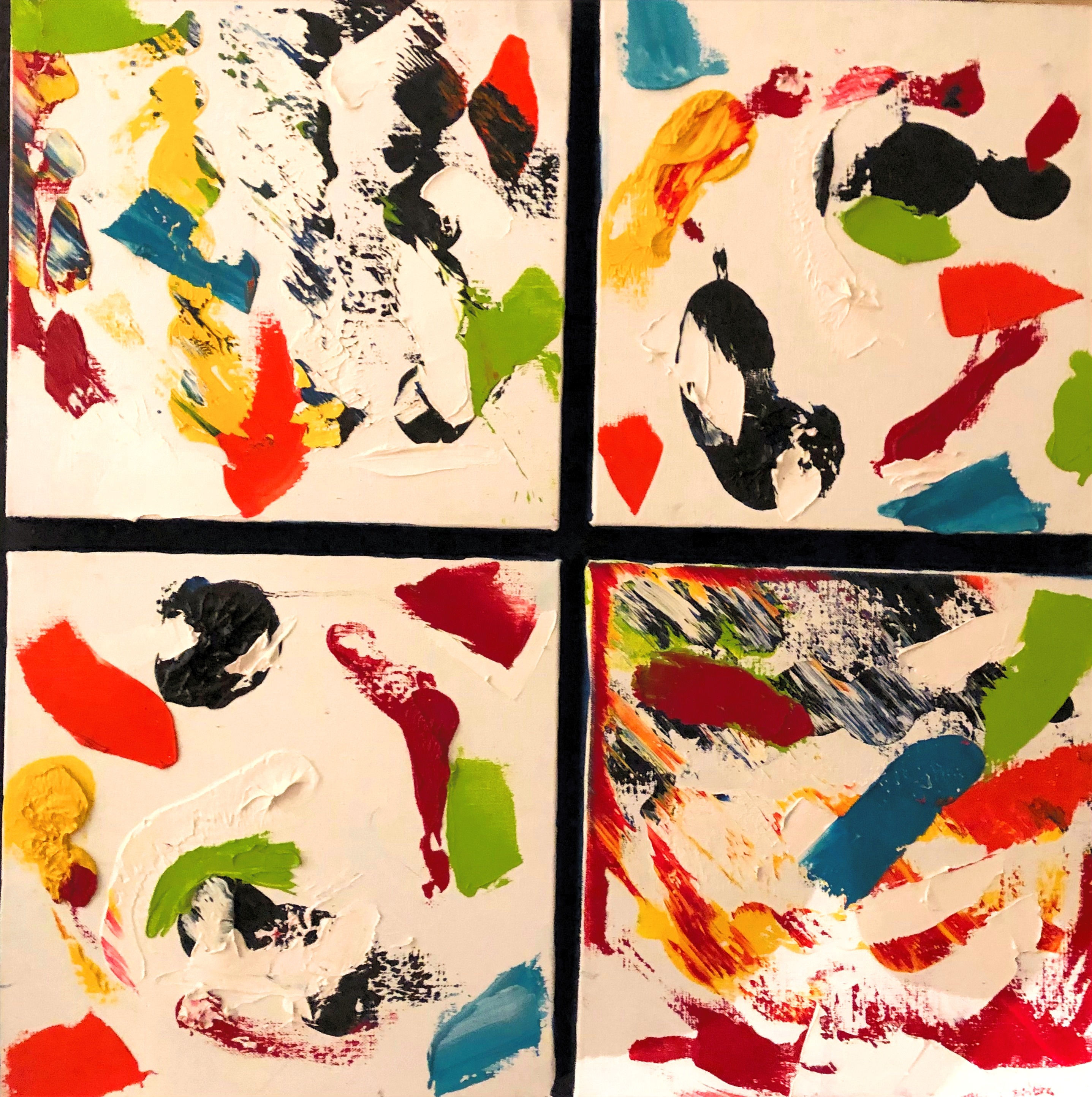 Quadryptique abstrait