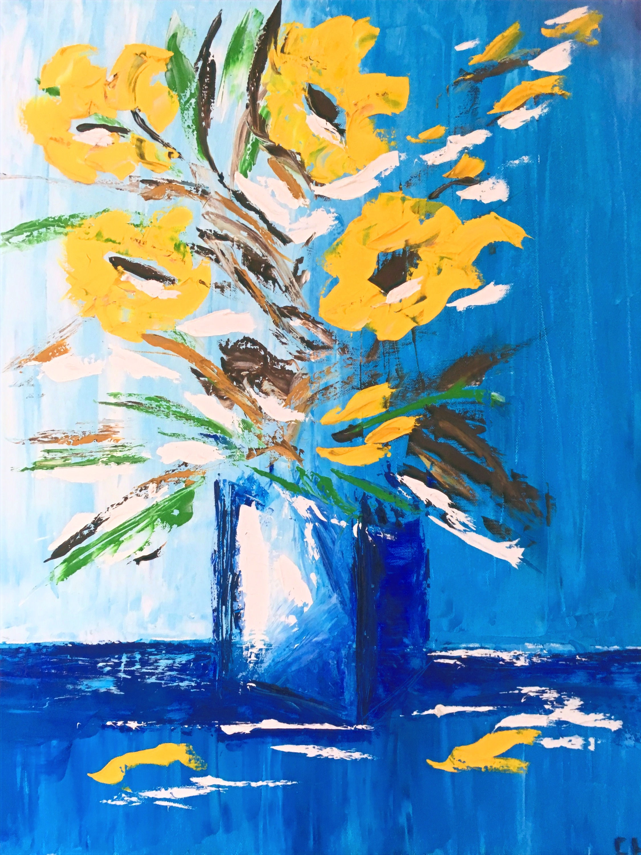 Grand bouquet bleu