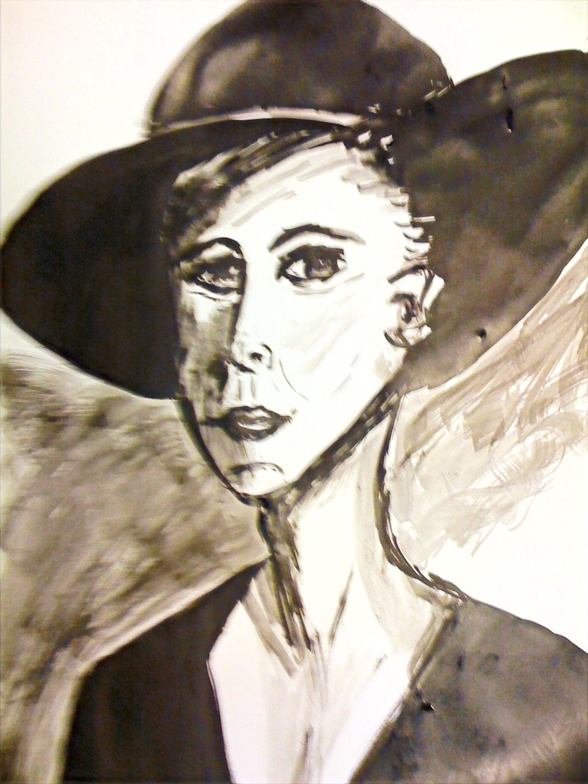 Femme au chapeau