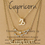 Thumbnail: Gold Capricorn zodiac star sign 3 pcs/set necklace gift