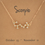 Thumbnail: Gold or Silver Scorpio zodiac star shape necklace birthday gift