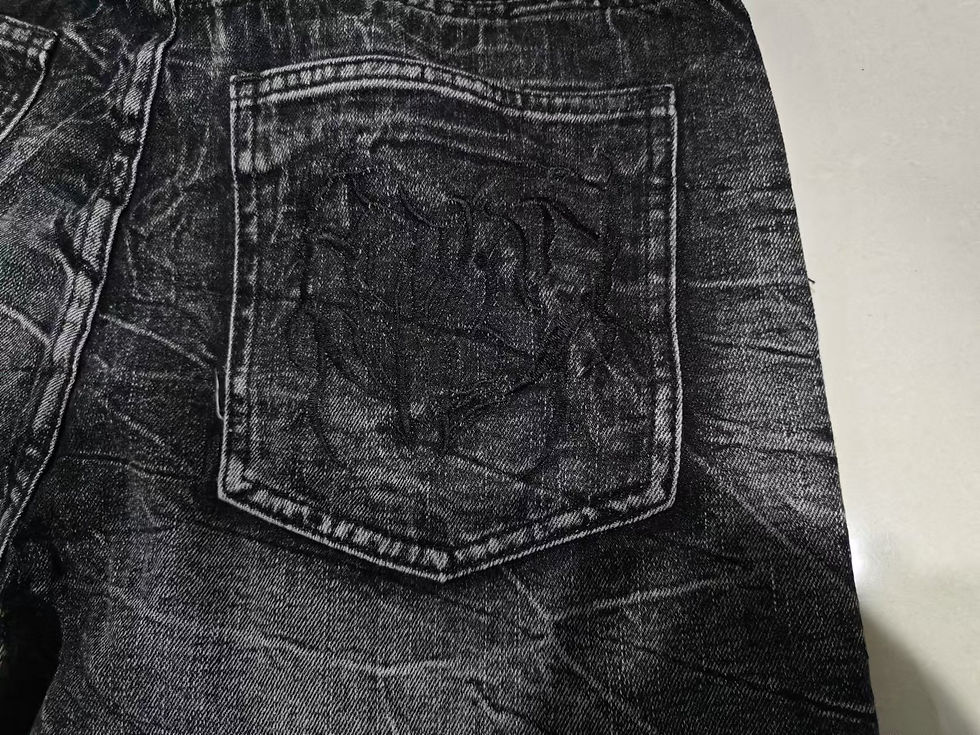 Thumbnail: Gothic Retro Oversized Baggy Fit Unisex Mopping Pants Y2K Phantom Jeans High Str