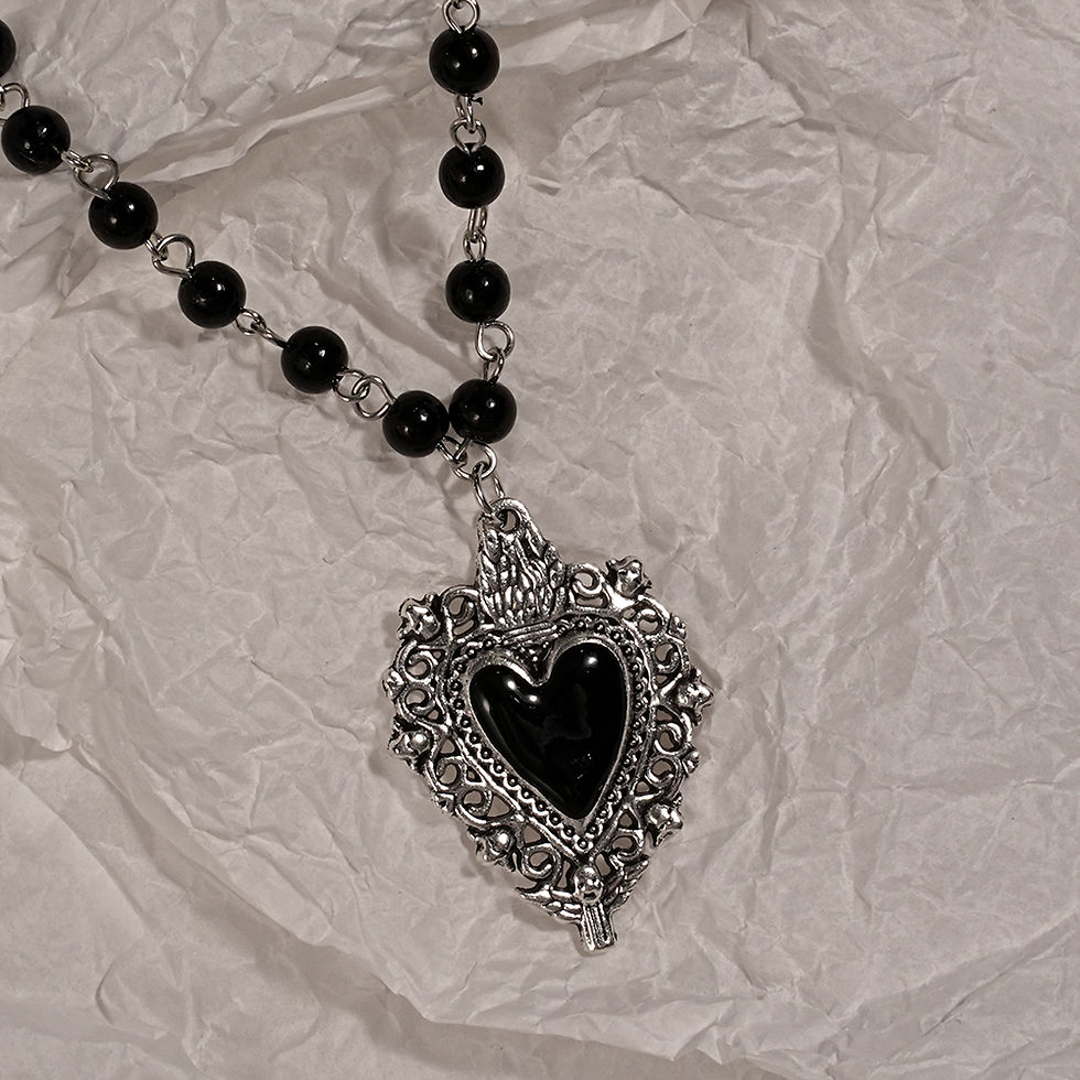 Thumbnail: Y2K Sweet Cool Girl Personalized Creative Cross Love Pendant Necklace, Suitable 