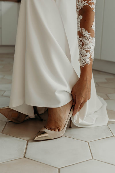 Détail wedding day chaussures mariée