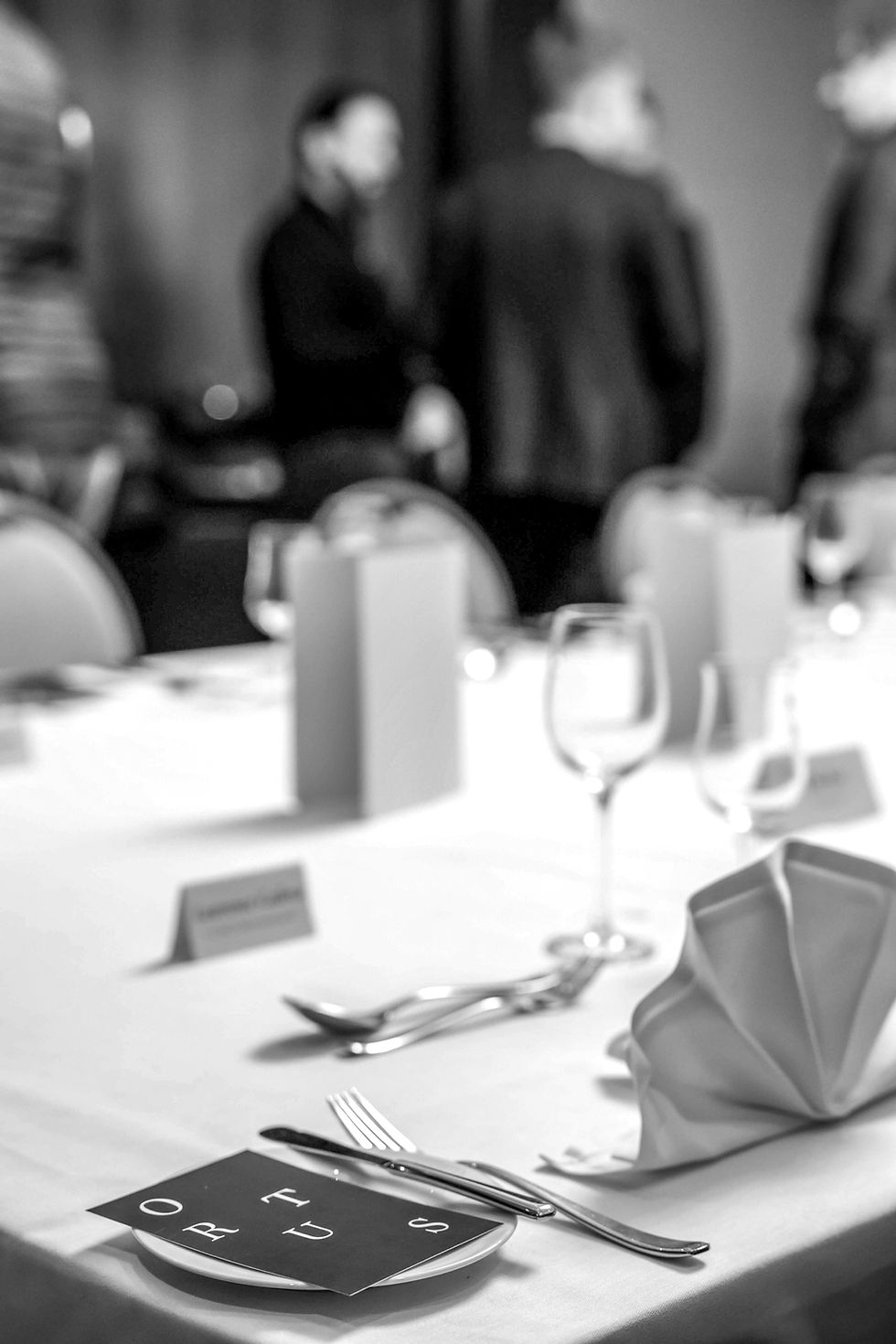 Gedeckter Tisch bei einem Event