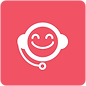 Serviços ao Cliente Ícone - rosa