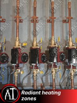 Heating zones