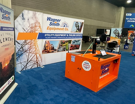 Wagner Equipment Retractor Banner stands and Floor Displays by Splash Exhibits