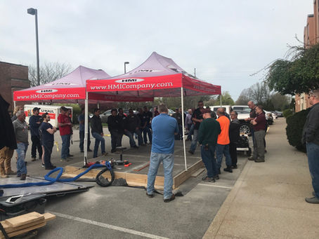 TX branded canopy tents for construction jobsites