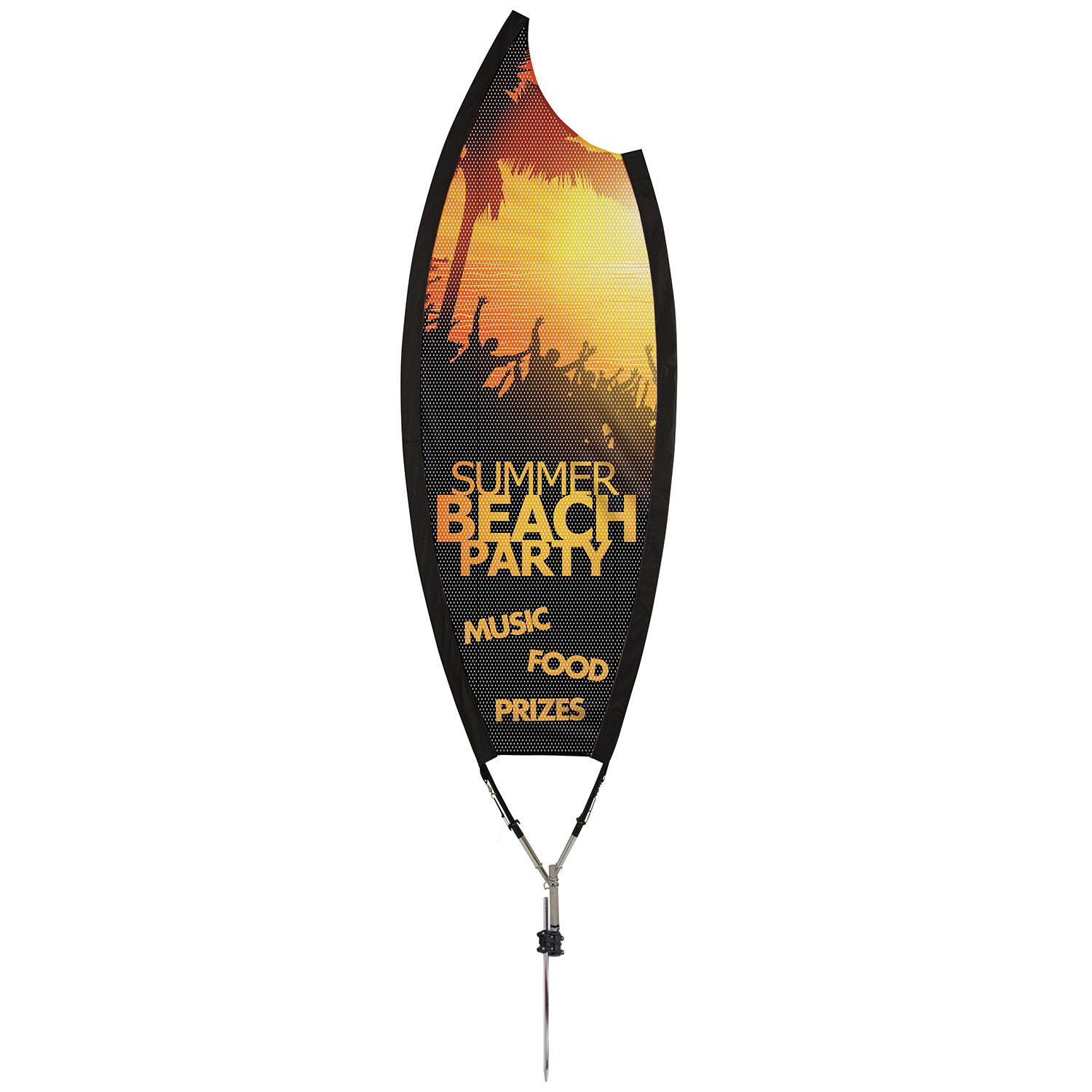 Mesh Sail Sign Flag Kit, 9ft