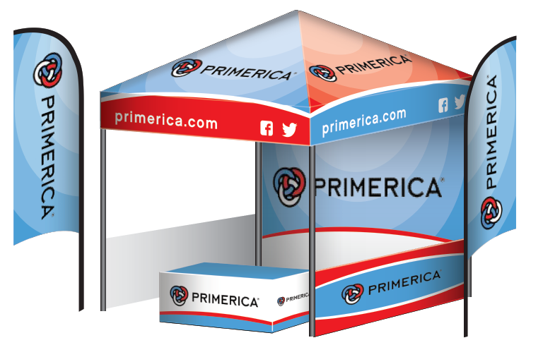 Professional 10x10 Mortgage Loan Sign-Up Tents  near Chicago