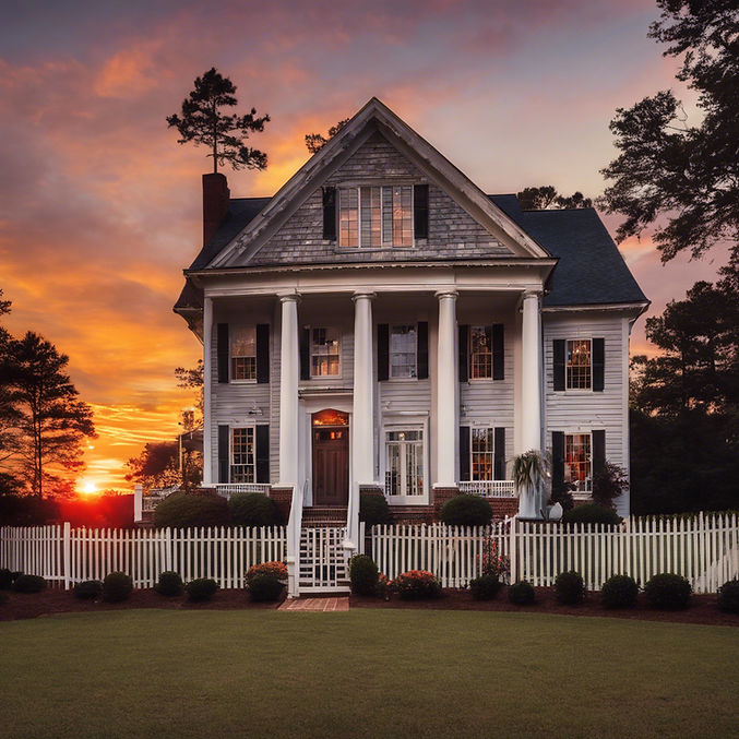Beautiful house with a carolina sunset.jpg