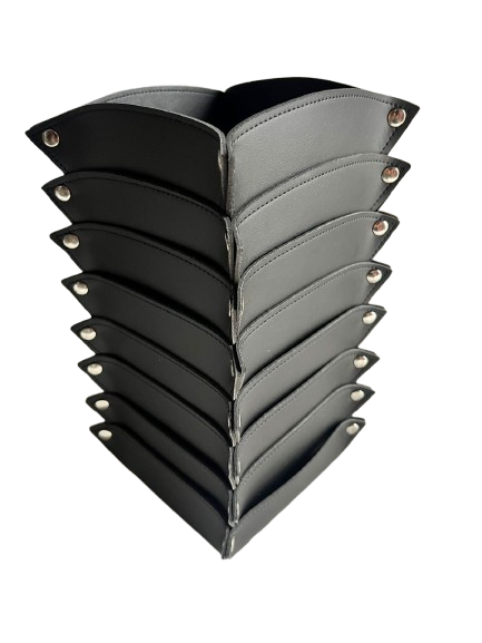 Miniatura: Paneras Cuadrada De Ecocuero Negro