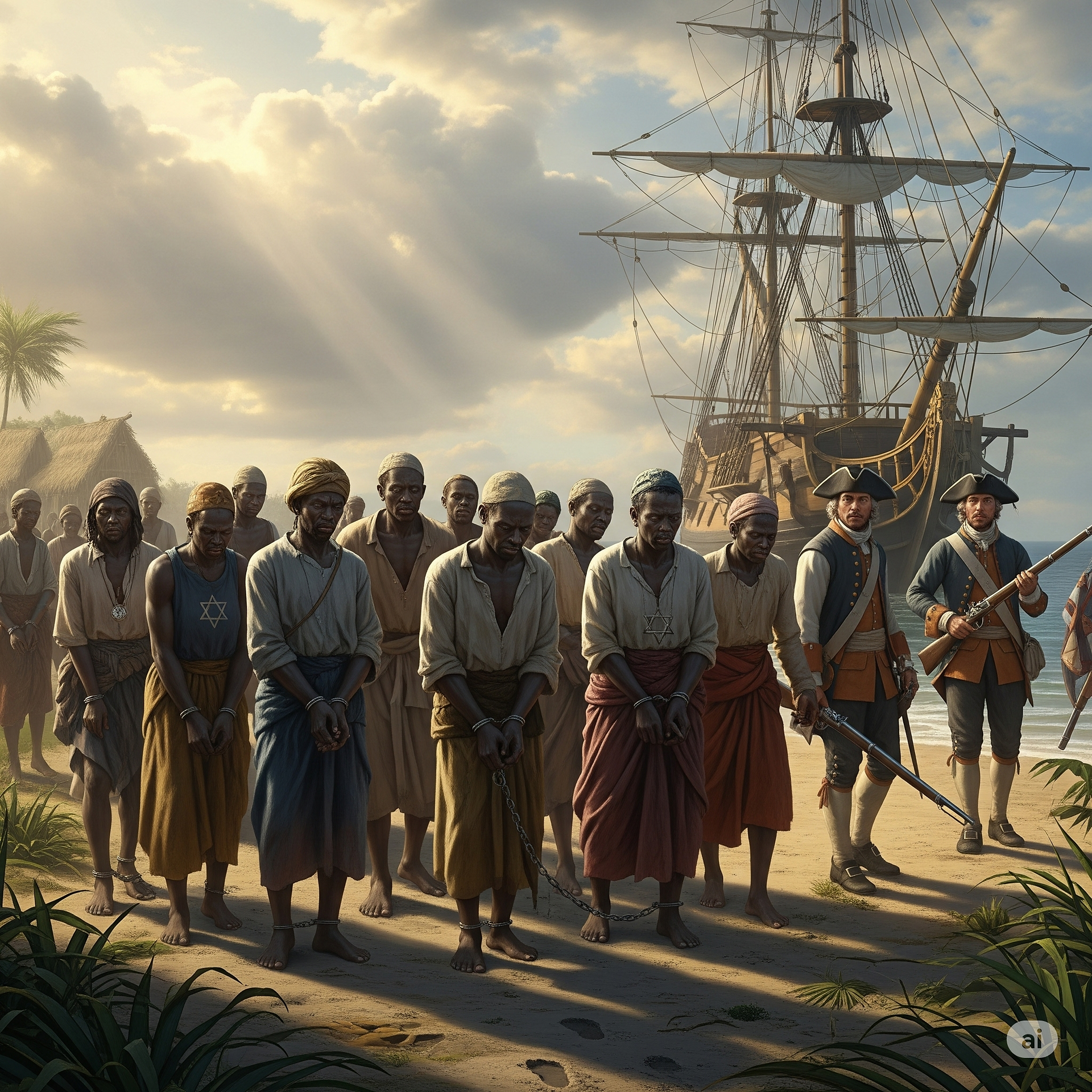 Judeus negros Escravizados por cristãos brancos