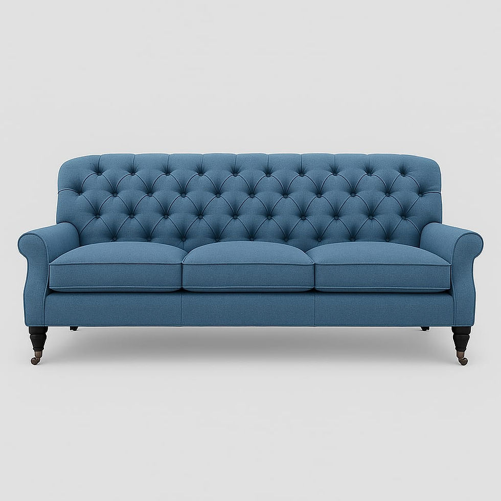 Bespoke buttoned sofa
