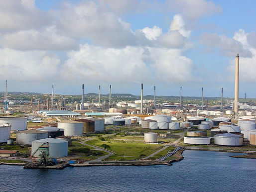 The development of the refinery area