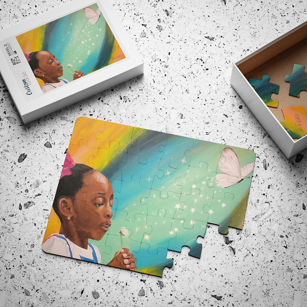 Thumbnail: Breath of Magic 30-Piece Kids Puzzle — Girl with Butterfly (Educational)