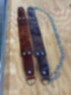 Thumbnail: Leather Dip Belt with Chain - For Weighted Pullups and Dips
