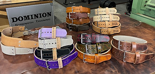 Dominion Strength Training | Leather Weightlifting Belts I Made in