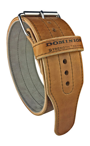 Dominion 4in Double Ply Leather Weightlifting Belt Single Prong