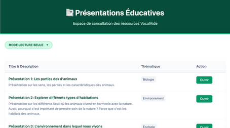 🖥️✨ Refonte visuelle de la section Présentations !