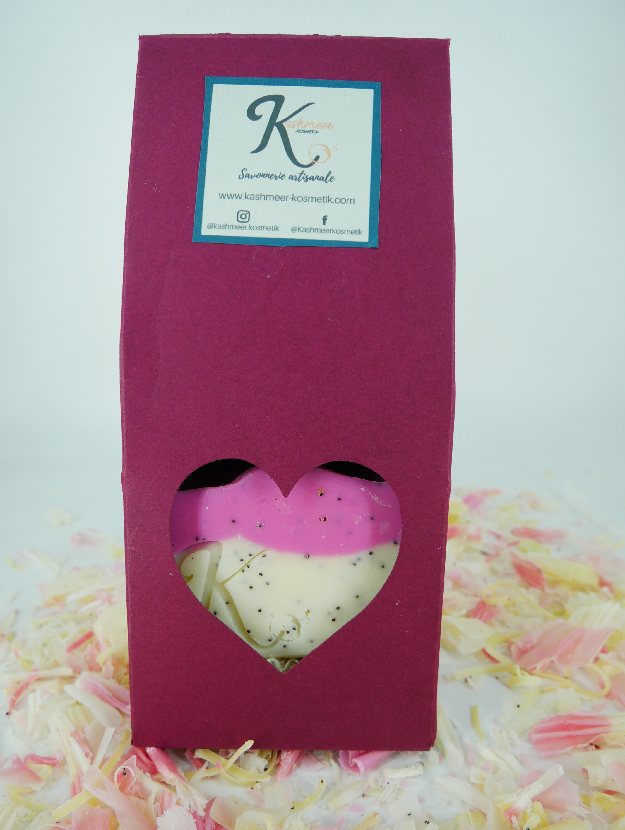 Coffret cadeau 2 savons + pochette exfoliante