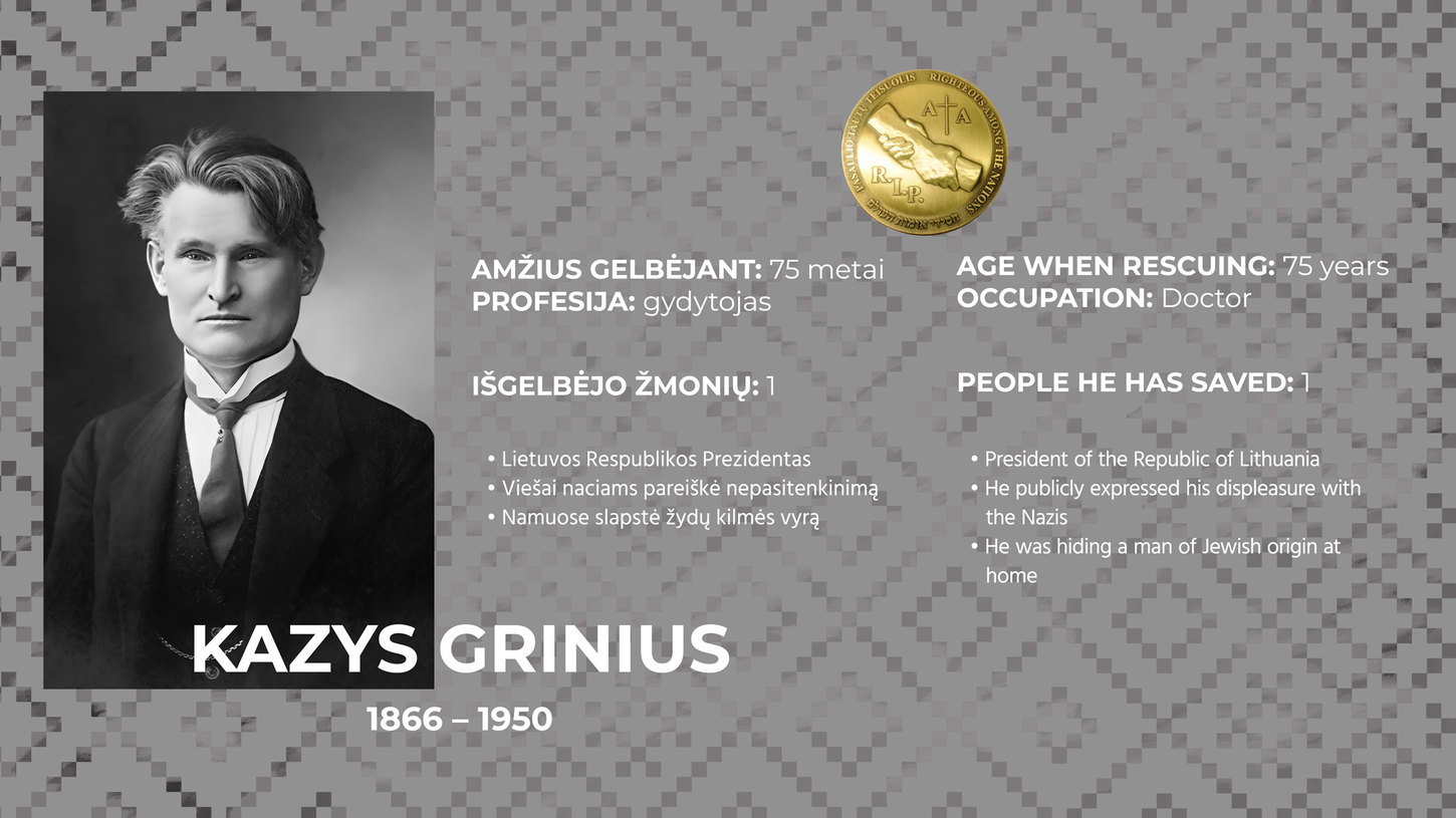 Prezidentas žydų gelbėtojas Kazys Grinius