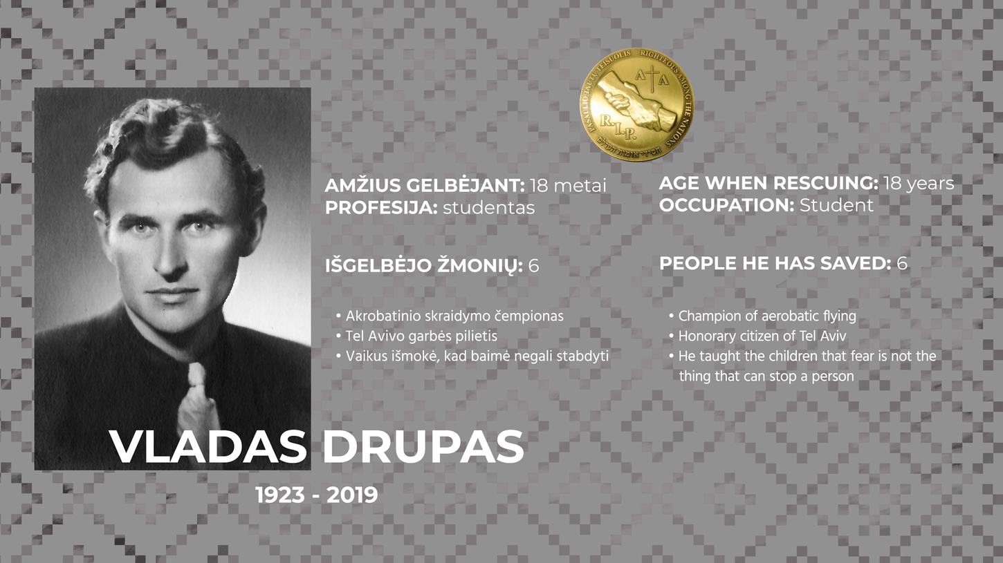 Žydų gelbėtojas Vladas Drupas