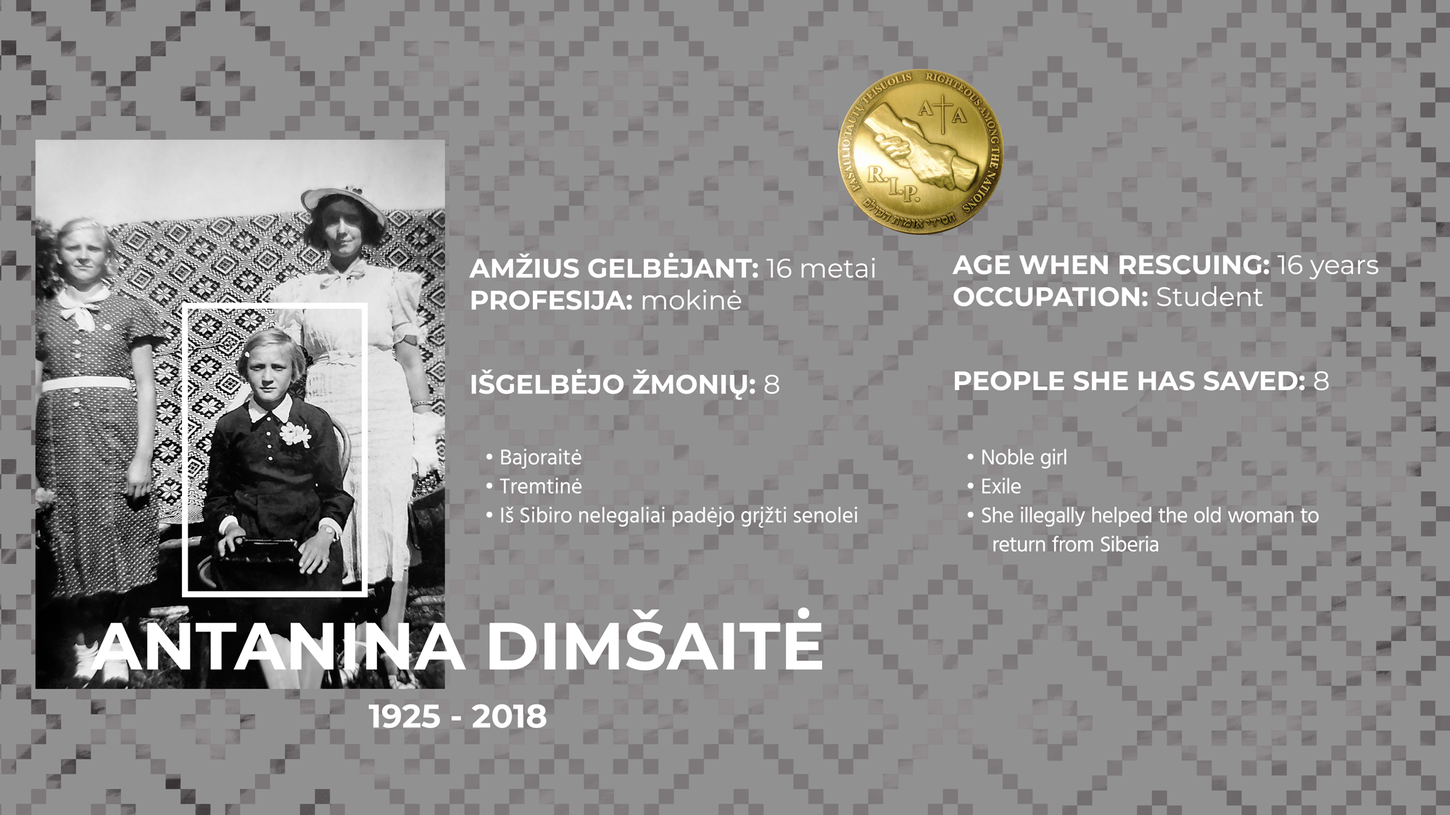 Pasaulio tautų teisuolė Antanina Dimšaitė