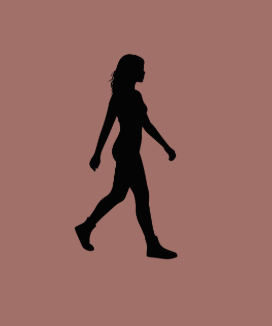 une femme qui marche