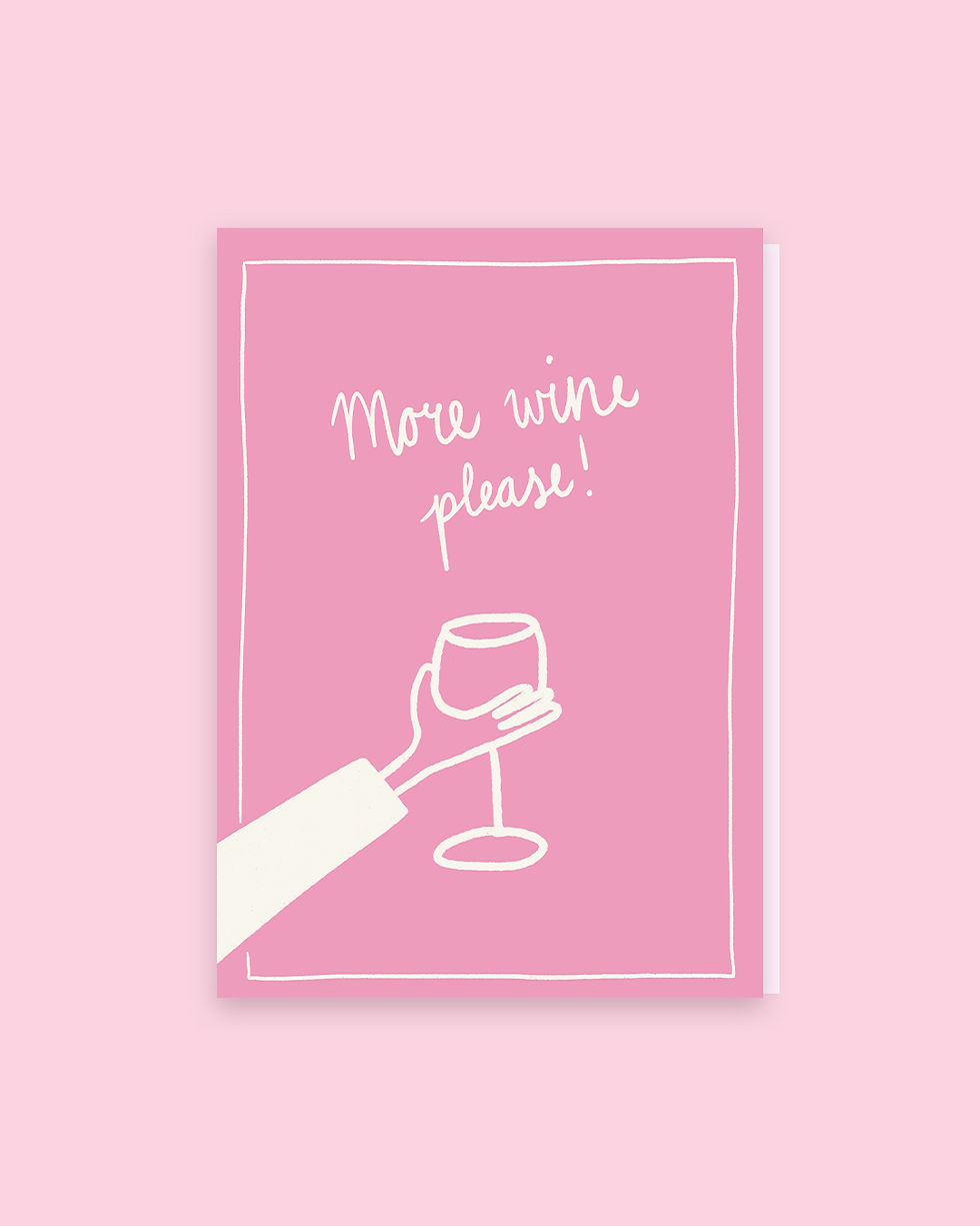 Thumbnail: More wine please! - postcard