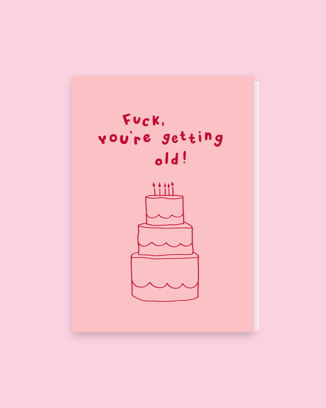 Getting Old - postcard